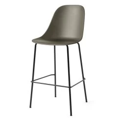MENU Harbour Bar Side Chair 75 Cm, Olive - Black Steel