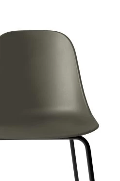 MENU Harbour Bar Side Chair 75 Cm, Olive - Black Steel -Furniture Deals Store Menu 9280100 0004ZZZZ Harbour Side Bar Chair Olive Black CloseUp