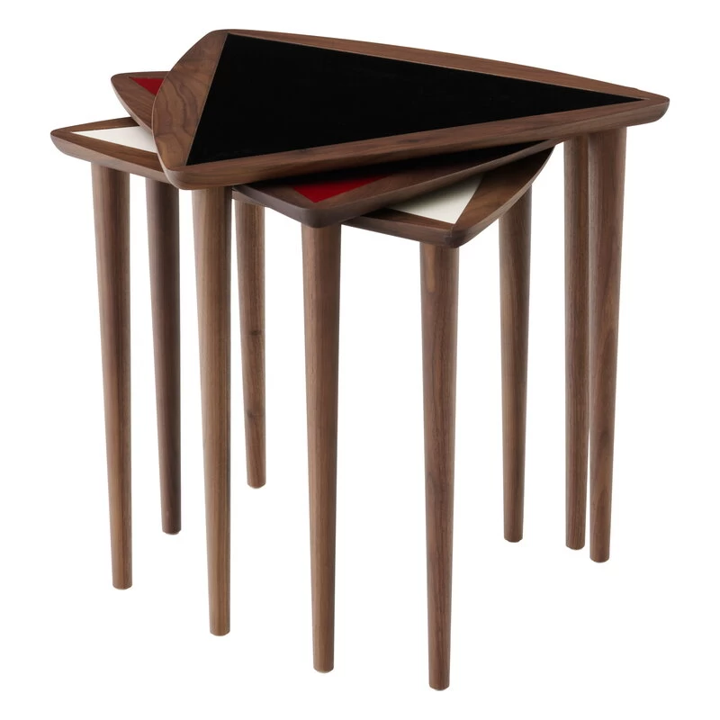 MENU Umanoff Nesting Side Table, Walnut - Black 3 MENU Umanoff Nesting Side Table, Walnut - Black - Image 3