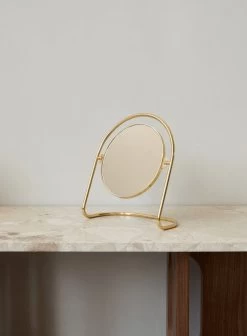 MENU Nimbus Table Mirror, Polished Brass -Furniture Deals Store NIMBF2 TM