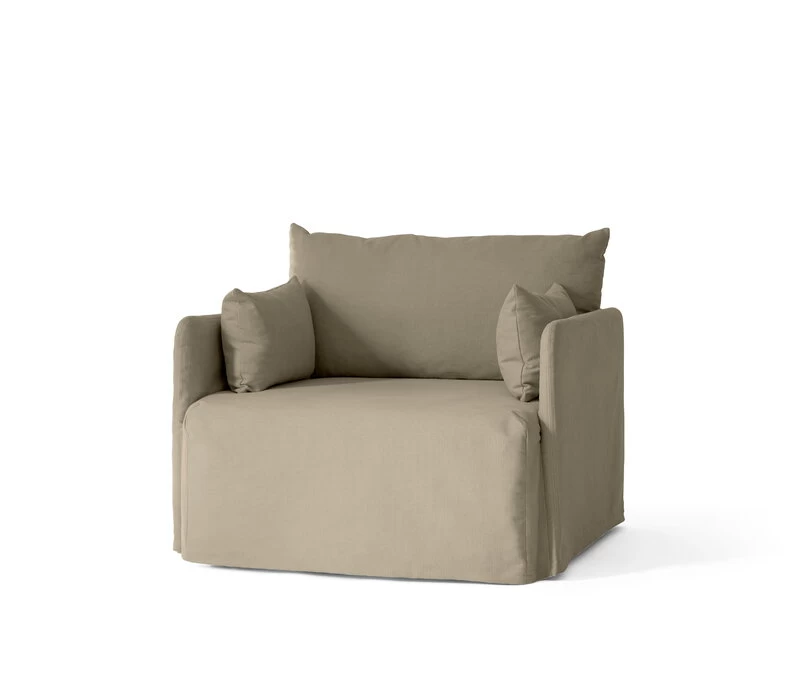 MENU Offset 1-seater With Loose Cover, Poppy Seed 2 MENU Offset 1-seater With Loose Cover, Poppy Seed - Image 2