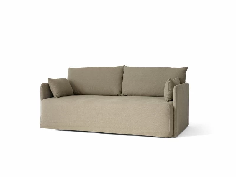 MENU Offset 2-seater Sofa With Loose Cover, Poppy Seed 3 MENU Offset 2-seater Sofa With Loose Cover, Poppy Seed - Image 3