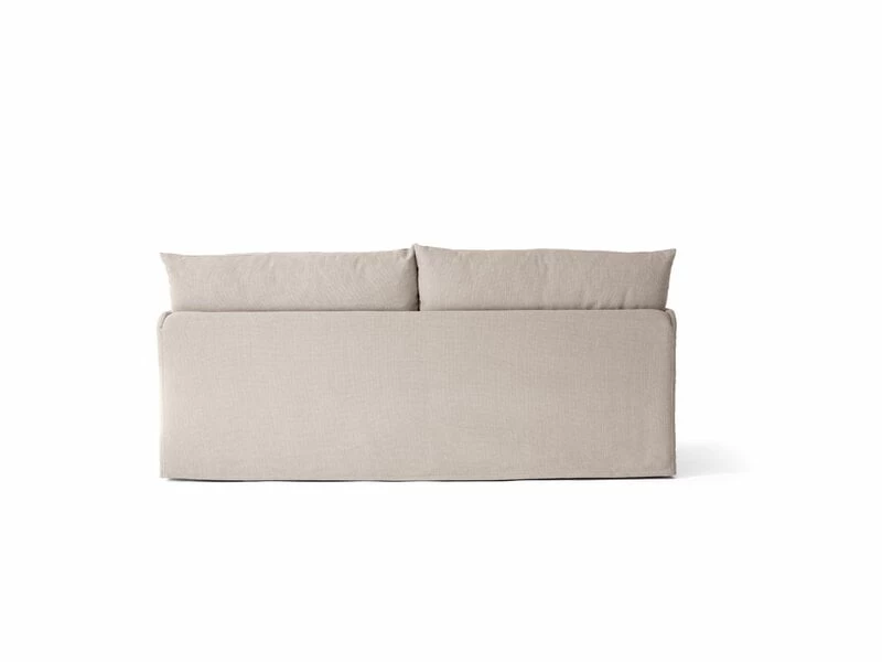 MENU Offset 2-seater Sofa With Loose Cover, Oat 2 MENU Offset 2-seater Sofa With Loose Cover, Oat - Image 2