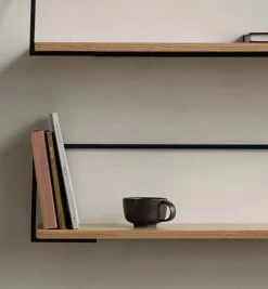 MENU Rail Shelf, Oak - Black 9 MENU Rail Shelf, Oak - Black -Furniture Deals Store PR Rail Shelf 4