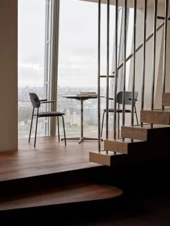 MENU Co Chair With Armrests, Black Oak - Black Leather -Furniture Deals Store The Chard5620