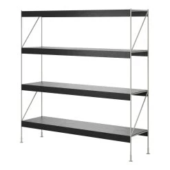 MENU Zet Storage System, H158, Ivory Steel - Black Oak