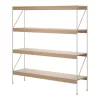 MENU Zet Storage System, H158, Ivory Steel - Oak