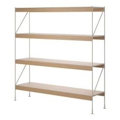 MENU Zet Storage System, H158, Ivory Steel - Oak