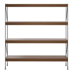 MENU Zet Storage System, H158, Black Steel - Dark Stained Oak -Furniture Deals Store Zet Storage H158 musta ters tumma tammi VS