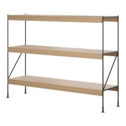 MENU Zet Storage System, H114, Black Steel - Oak