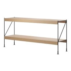 MENU Zet Storage System, H70, Black Steel - Oak