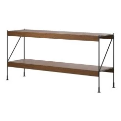 MENU Zet Storage System, H70, Black Steel - Dark Stained Oak